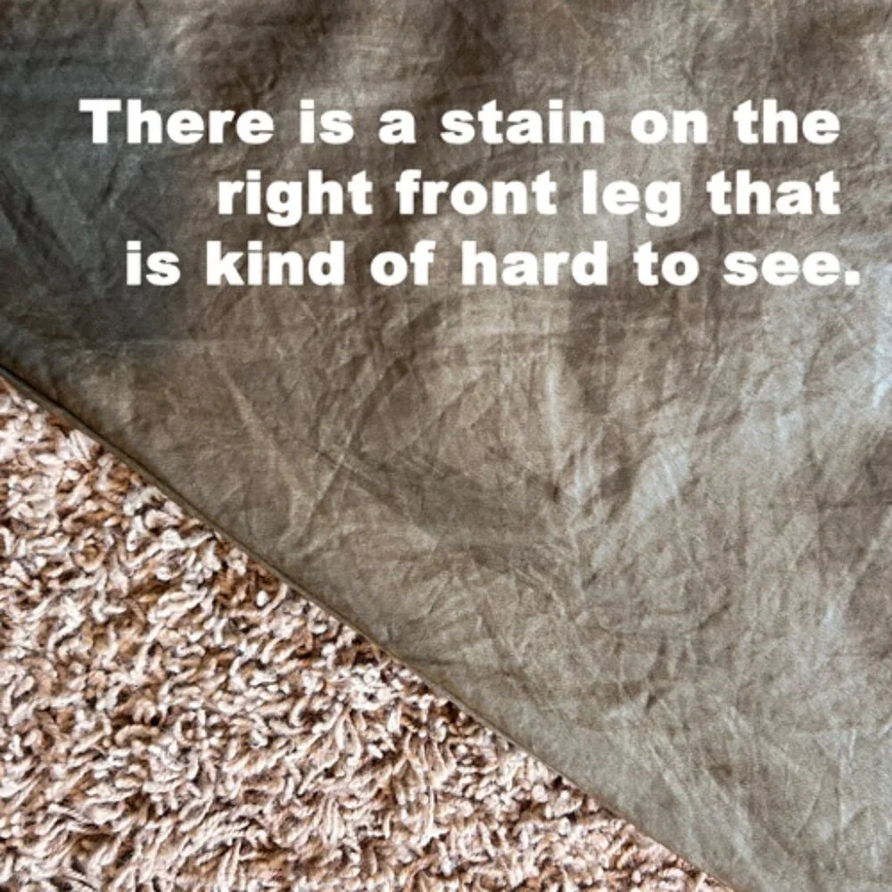 MADEWELL High-Rise Straight Cargo Trousers in Satin Women's Size 10 Olive Green - Picture 12 of 12